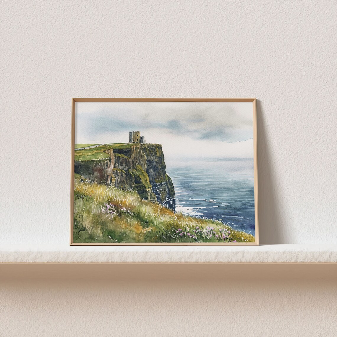 O'Brien's Tower Watercolor Print, Cliffs of Moher - Image 4
