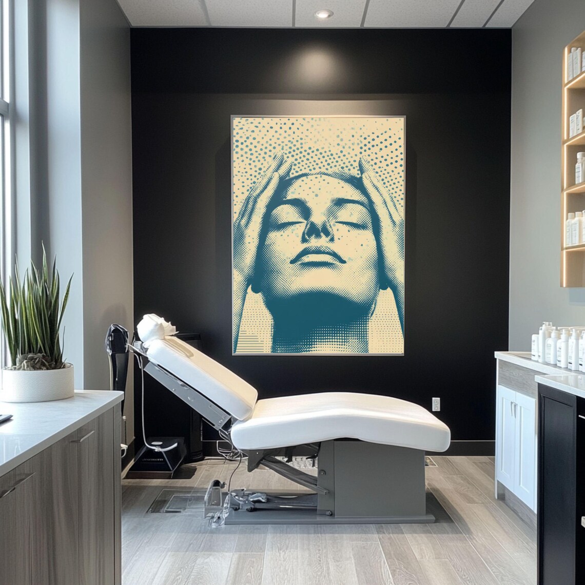 Massage Meditation Decor Art Print, Spa Wall Art