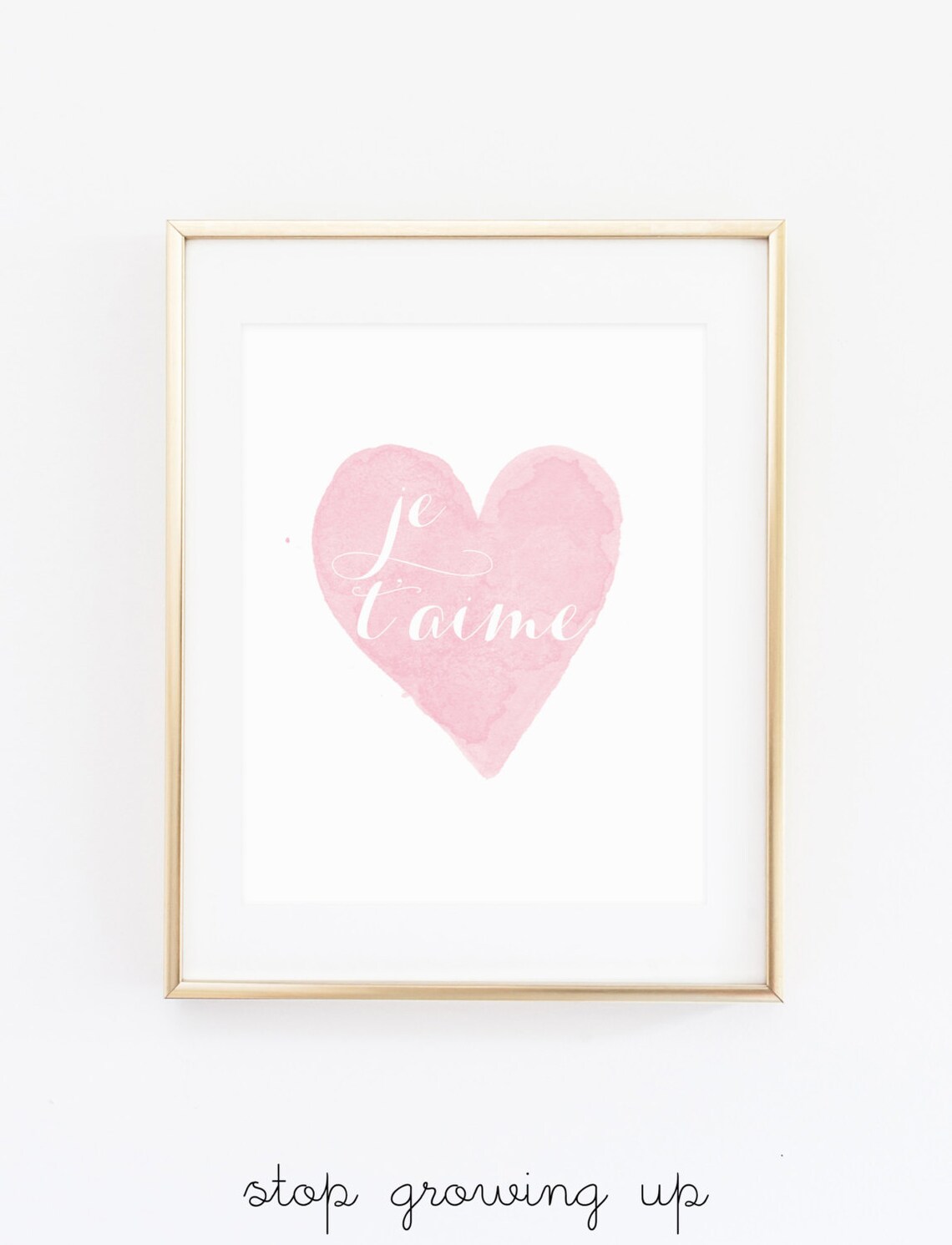 Je T'aime French Paris Nursery Art Print