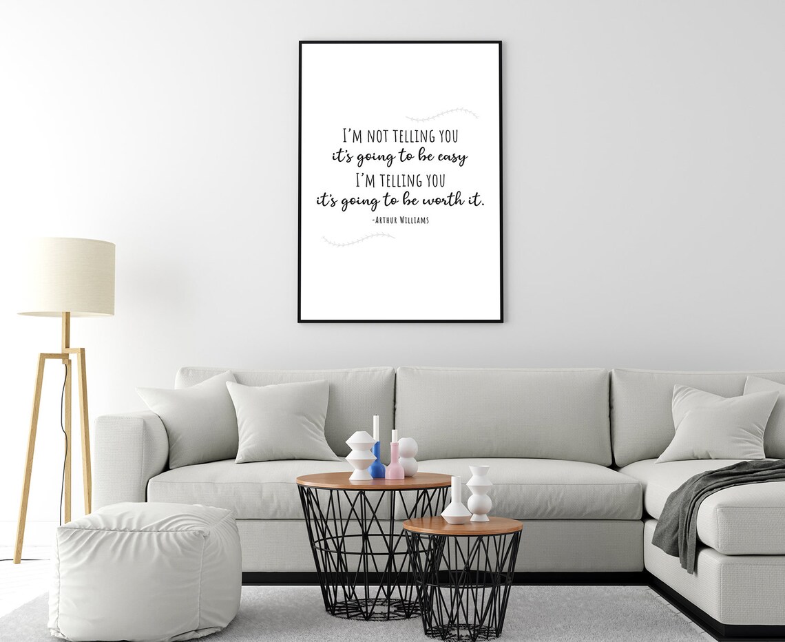 Arthur Williams Motivational Quote Typography Inspirational Wall Art Poster - Image 4