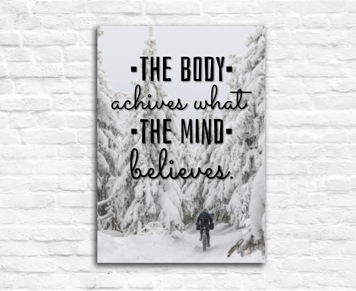 Gym Wall Art Poster Print Workout Quotes Home Fitness Wall Decoration Fitness Center Wall Art Poster Inspired Poster Motivational Quote - Image 2