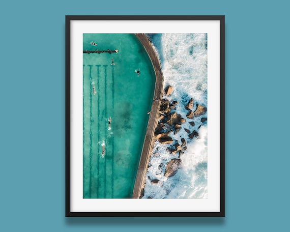 Bronte Beach Rock Pool Sydney Australia Travel Poster