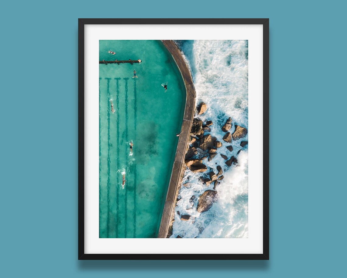 Bronte Beach Rock Pool Sydney Australia Travel Poster