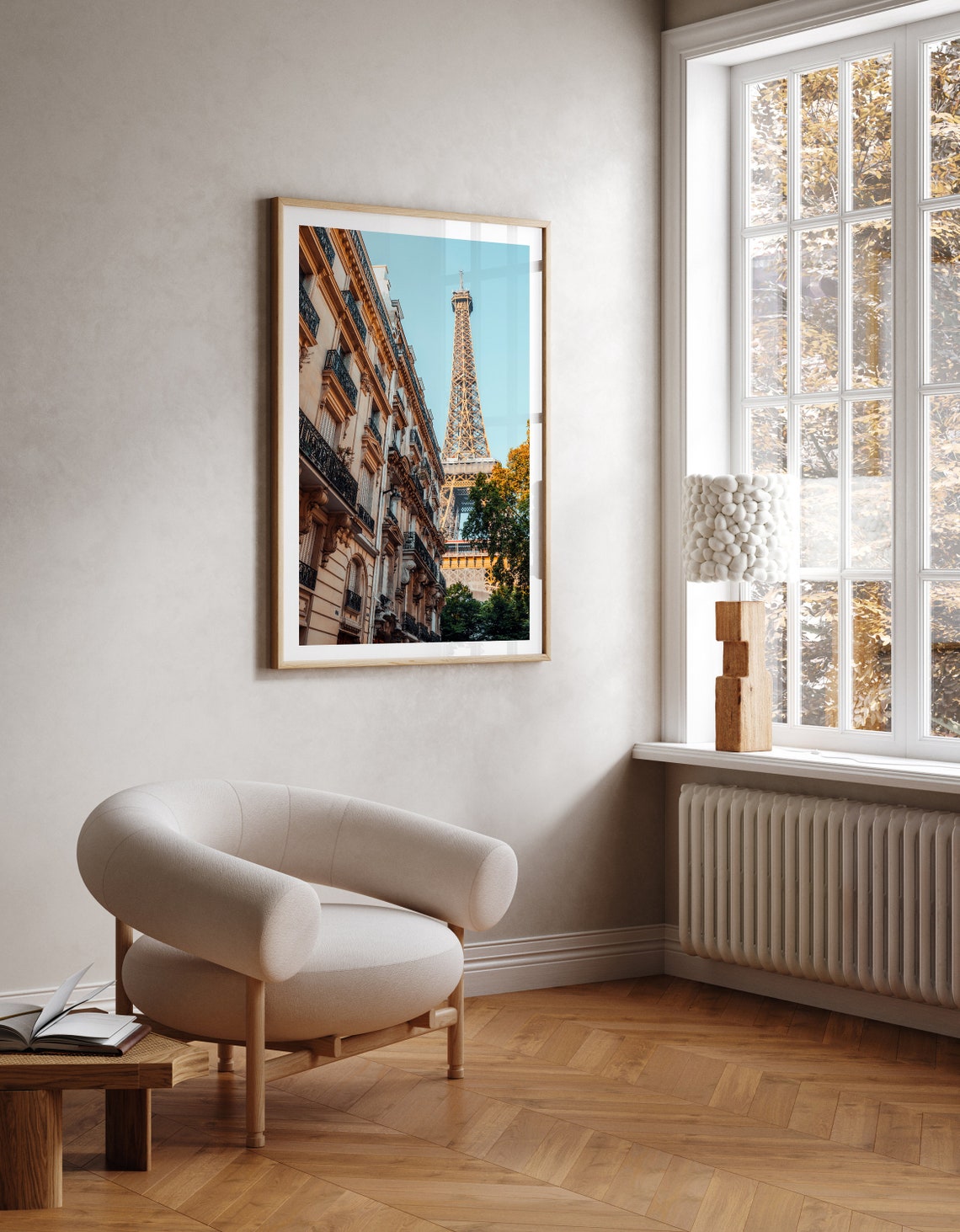 Paris Eiffel Tower Autumn Alley Street View Photography Poster - Image 3