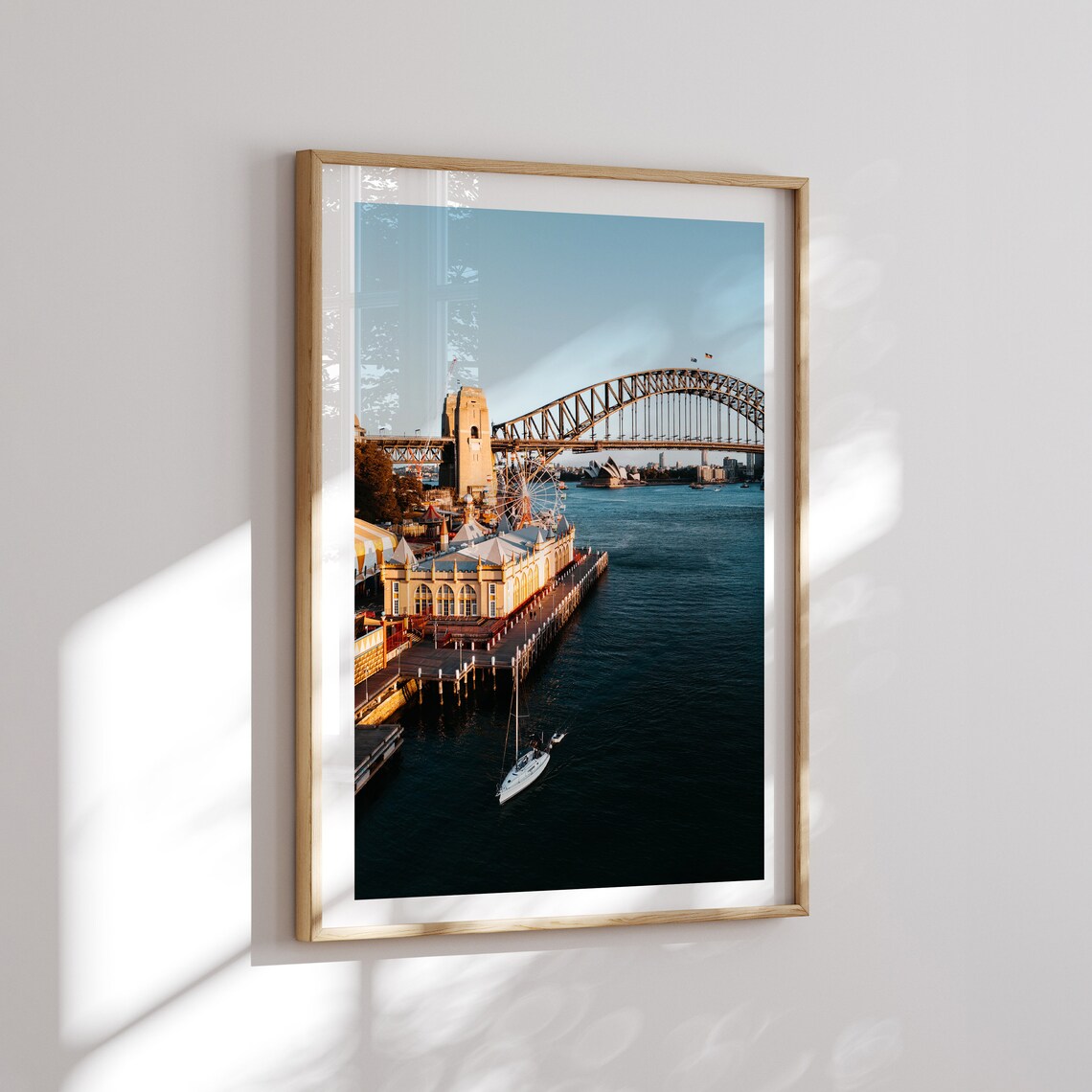 Sydney Harbour Bridge Luna Park Opera House Daytime View Poster - Image 2