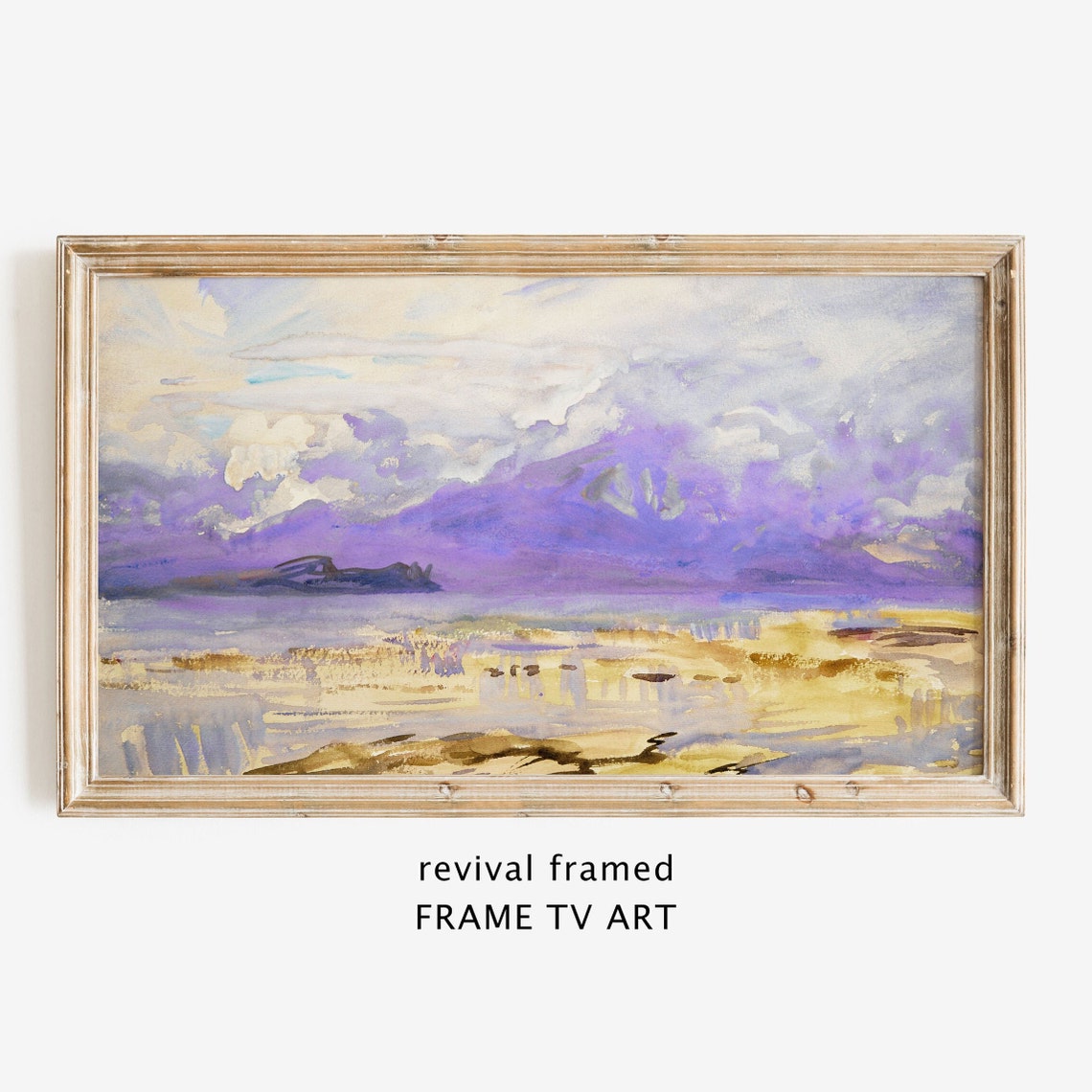 Mondrian Blue and Gold Seascape View of Domburg Modern Poster