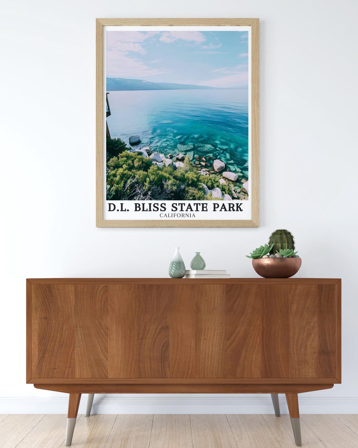 D.L. Bliss State Park Rubicon Point Crystal Water Shore Poster - Image 4