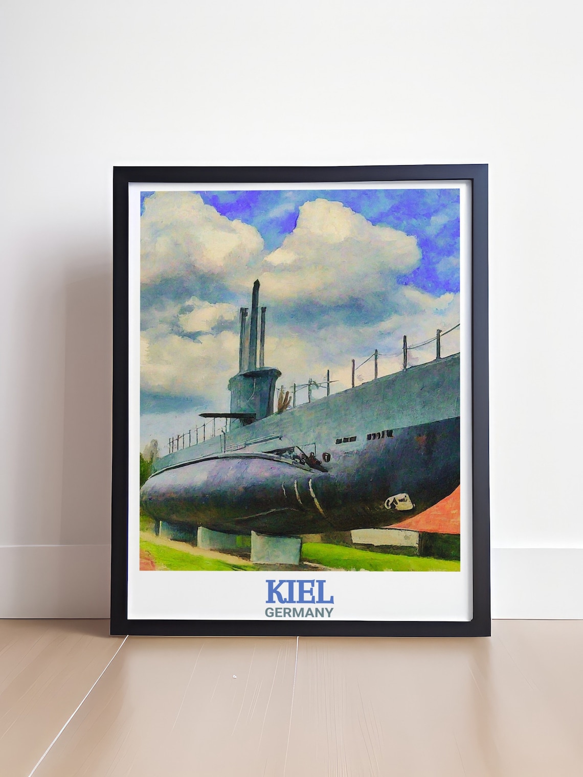 Kiel Travel Print, Uboot U995 And German Ports - Image 4