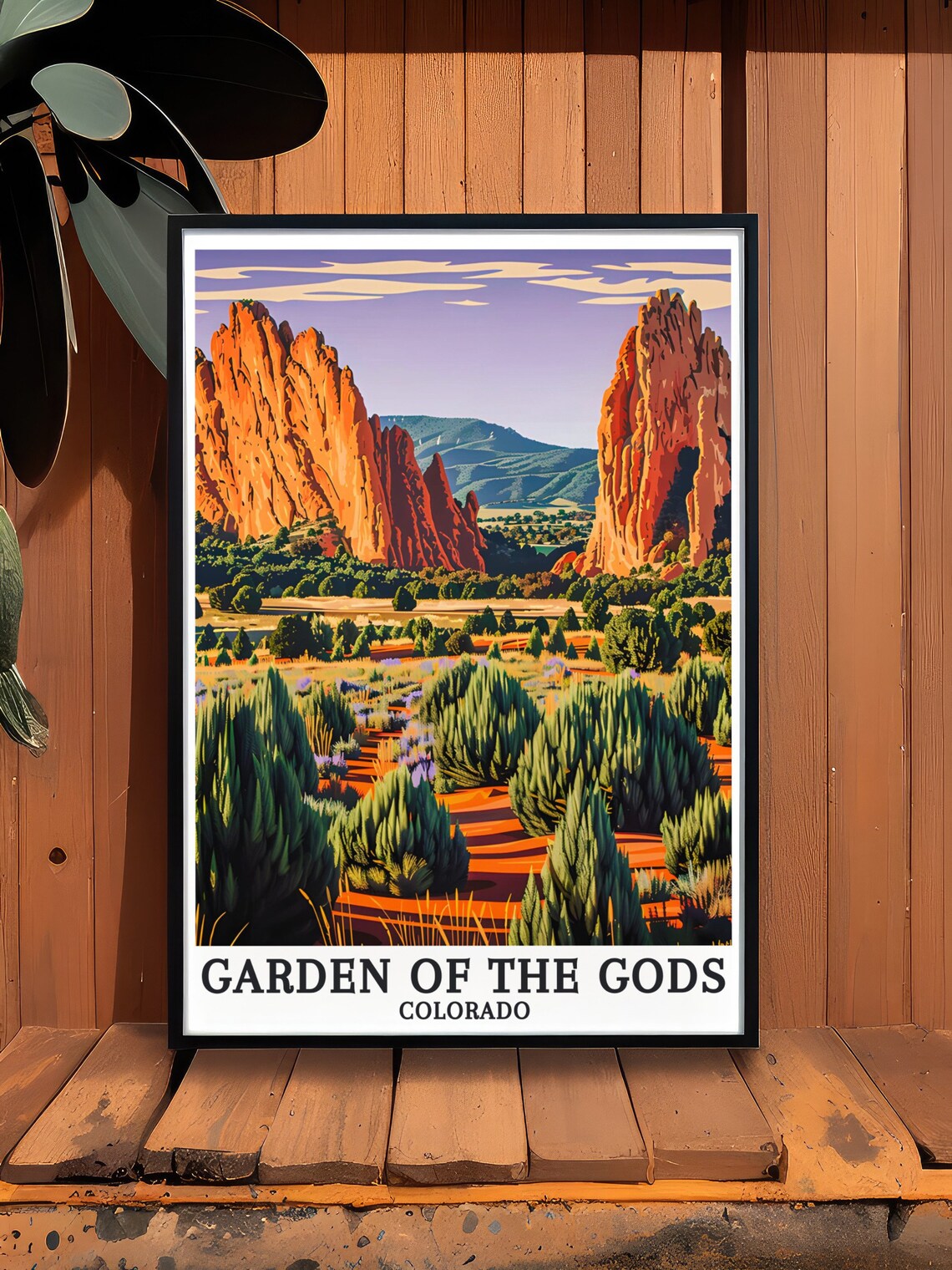 Garden of the Gods Colorado Red Rock Spires Desert Park Poster - Image 2