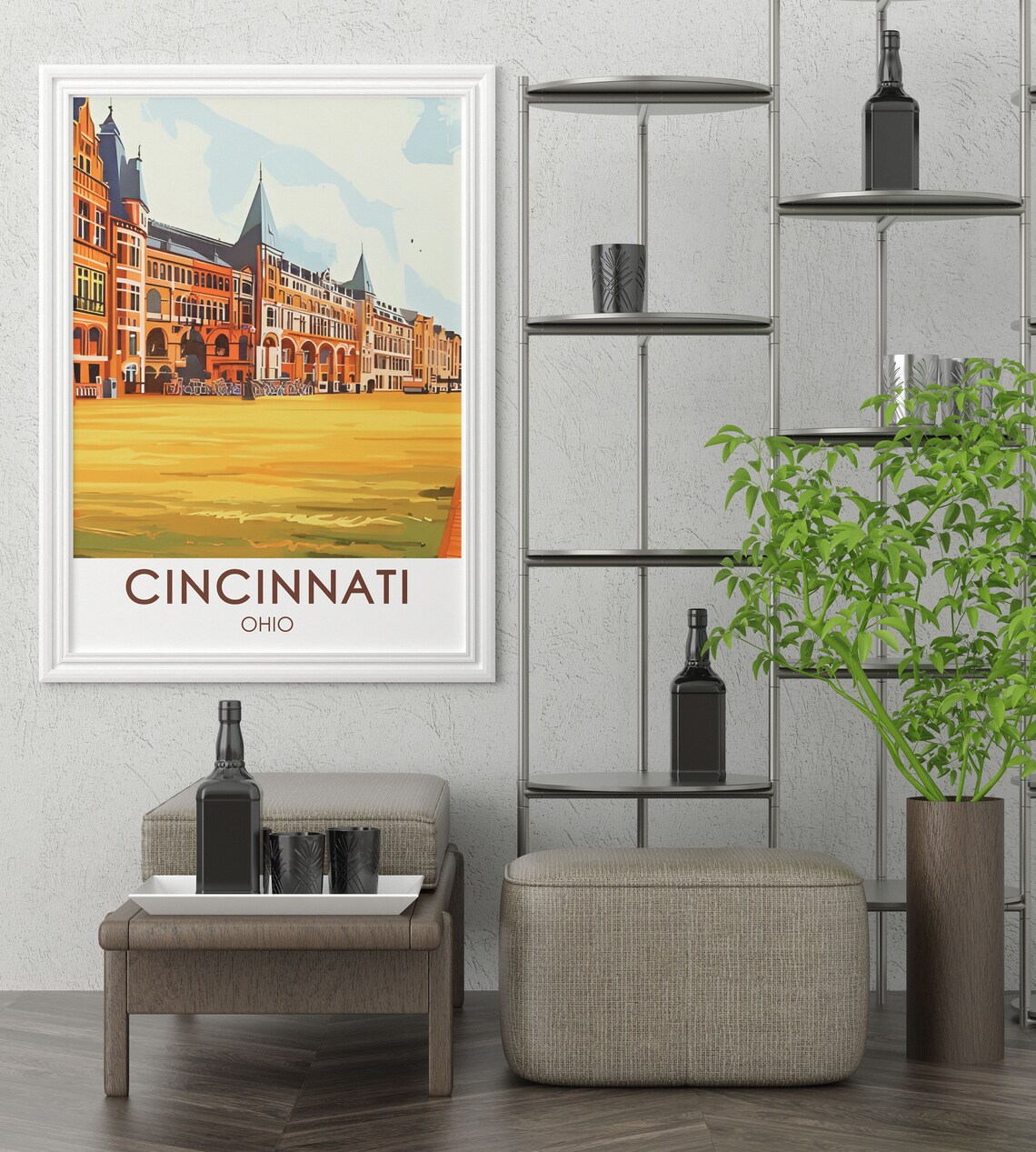 Cincinnati Music Hall Historic Grand Concert Venue Travel Poster - Image 2