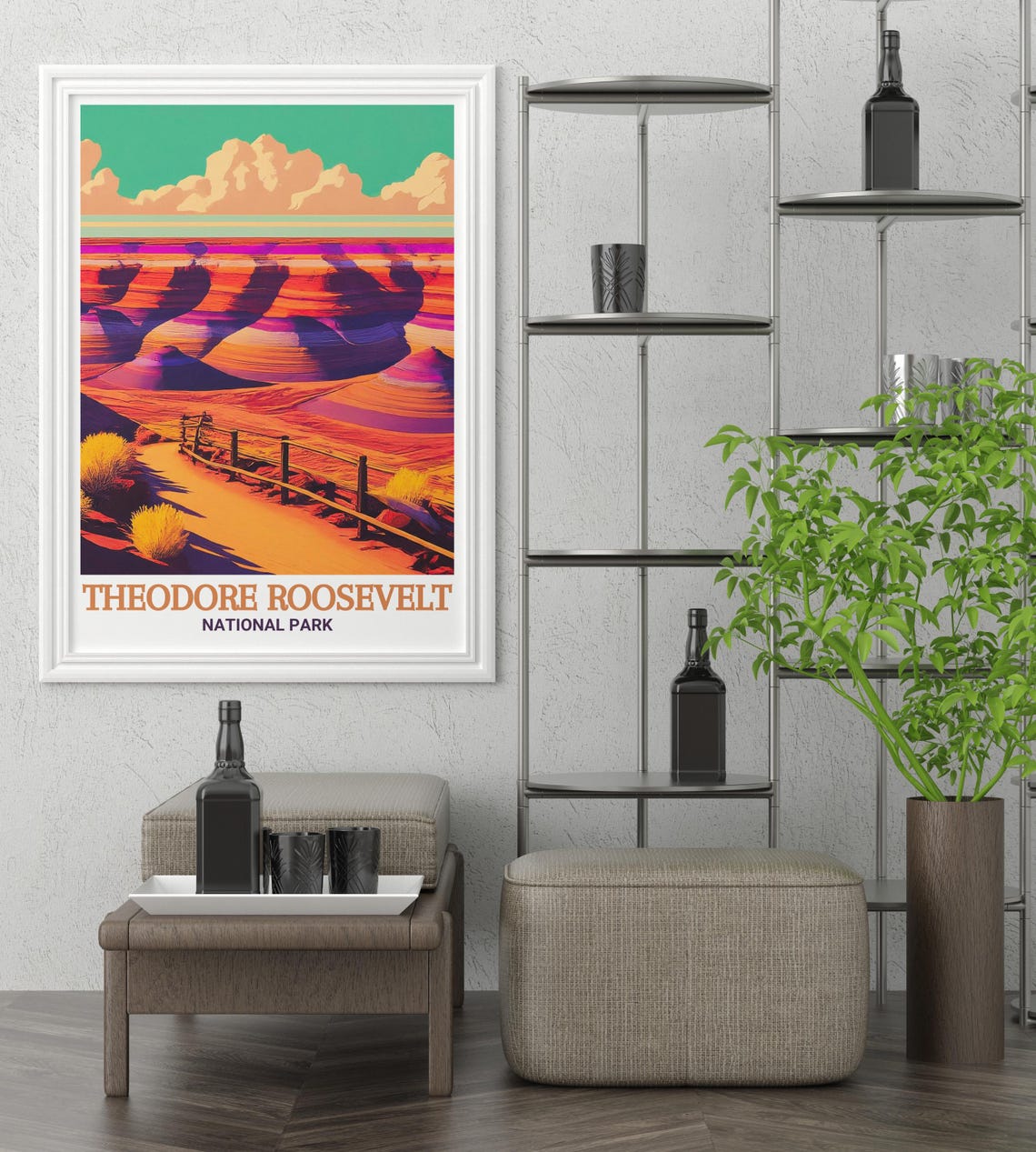 Theodore Roosevelt National Park Painted Canyon Trail Poster - Image 4
