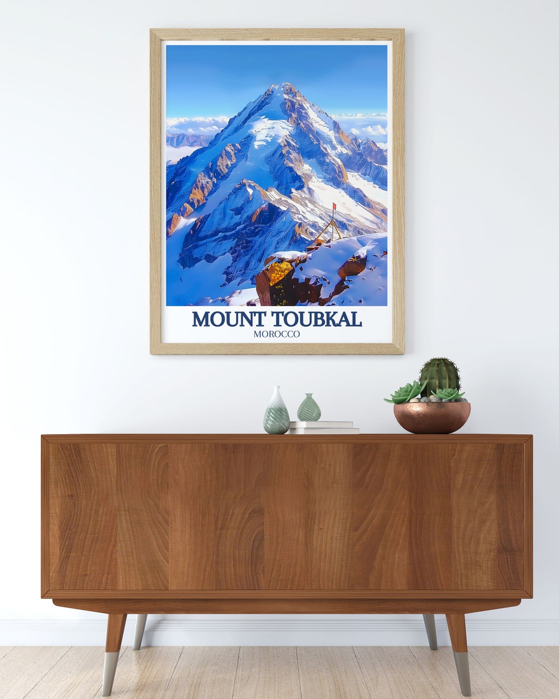 Mount Toubkal Morocco High Atlas Snowy Summit Peak Climb Poster - Image 2