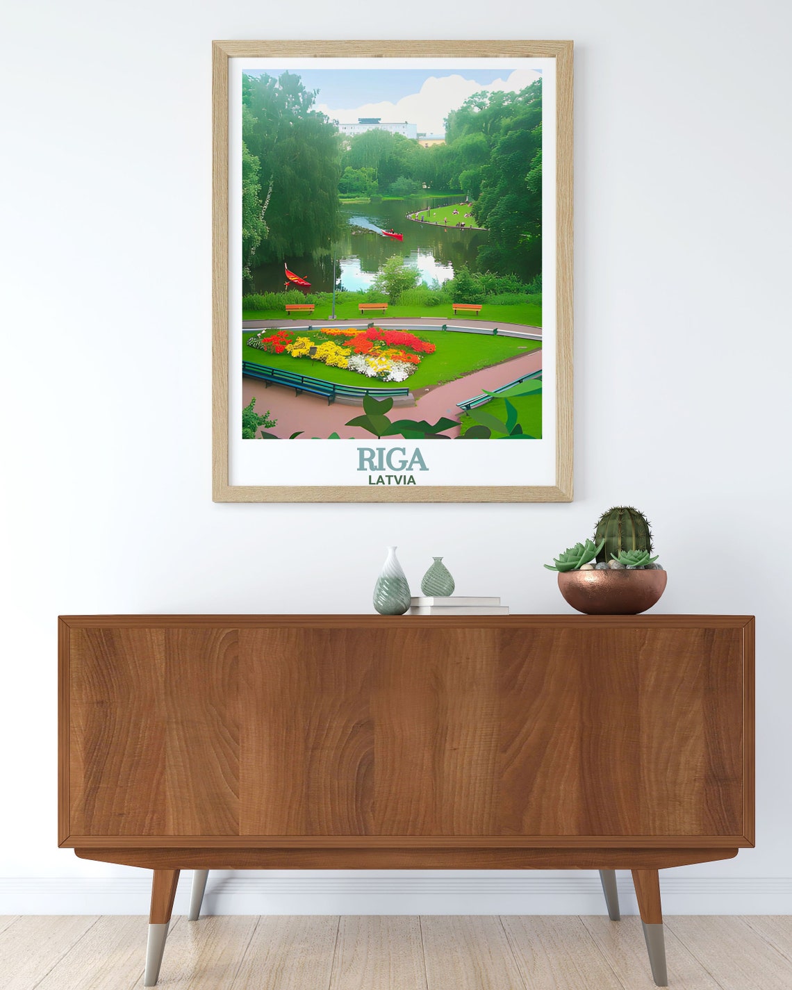 Riga Wall Art Bastejkalna Park Decor Riga Artwork For Every Occasion Bastejkalna Park Poster And Personalized Gift Ideas - Image 3
