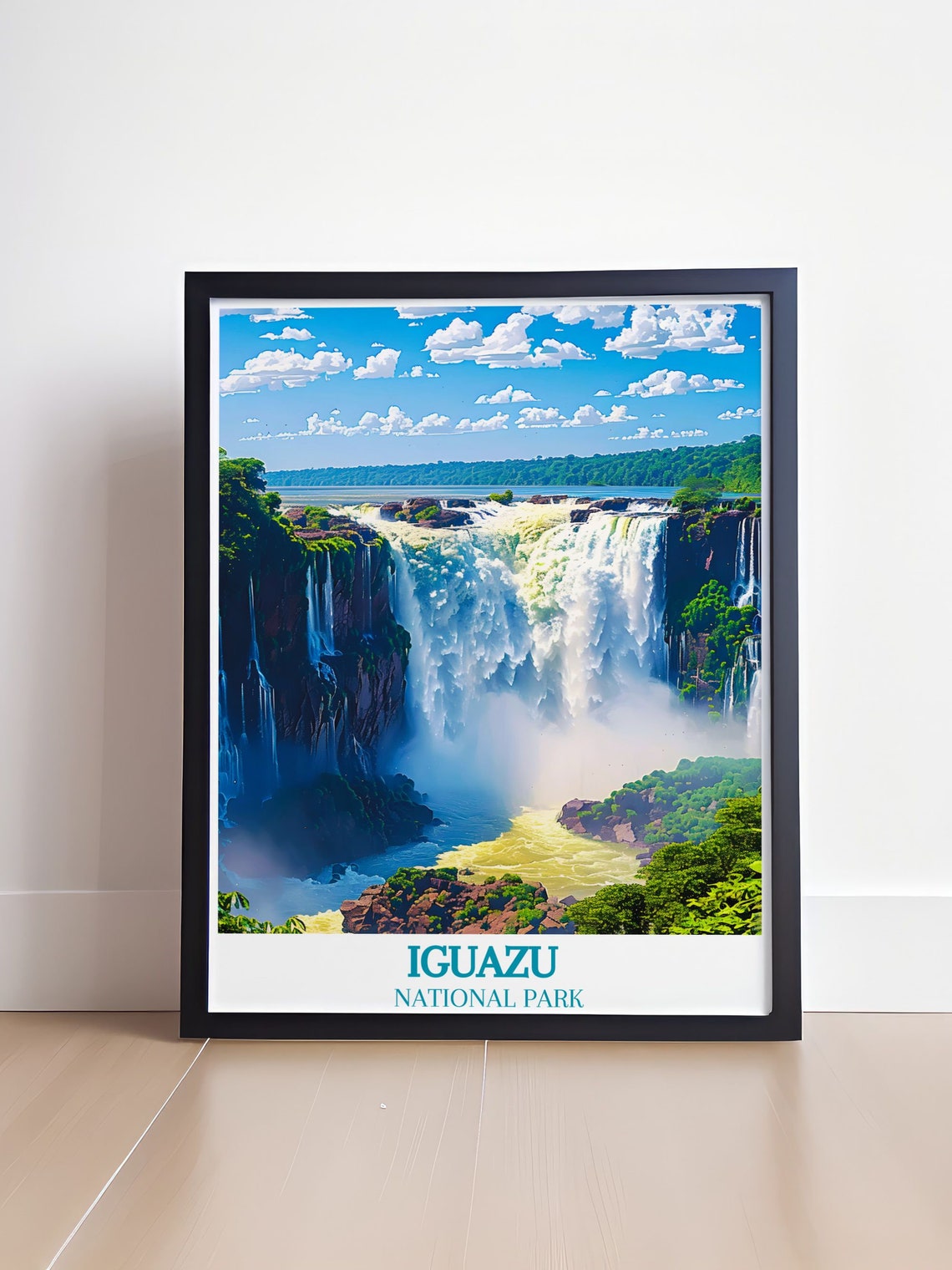 Iguazu National Park Devil's Throat Falls Roaring Close-Up Poster - Image 4