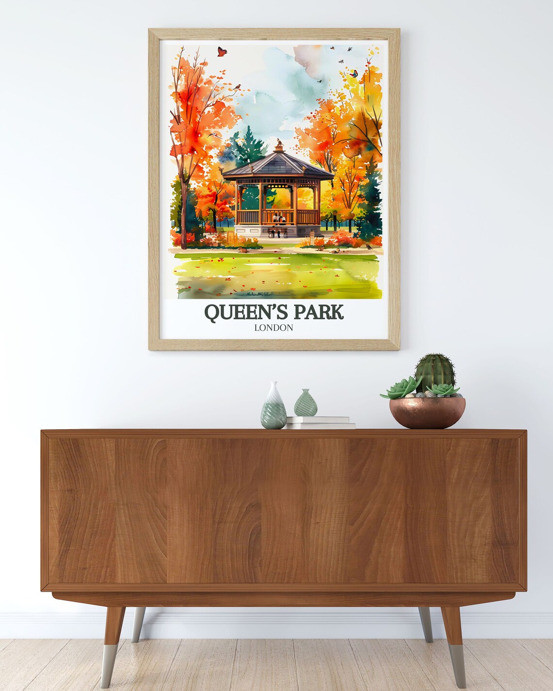 Queens Park Bandstand Travel Poster, Queens Park - Image 2
