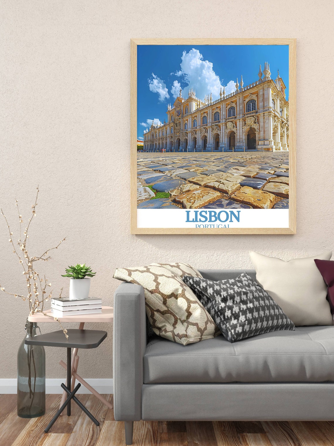 Lisbon Portugal Jeronimos Monastery Ornate Stone Facade Poster - Image 3