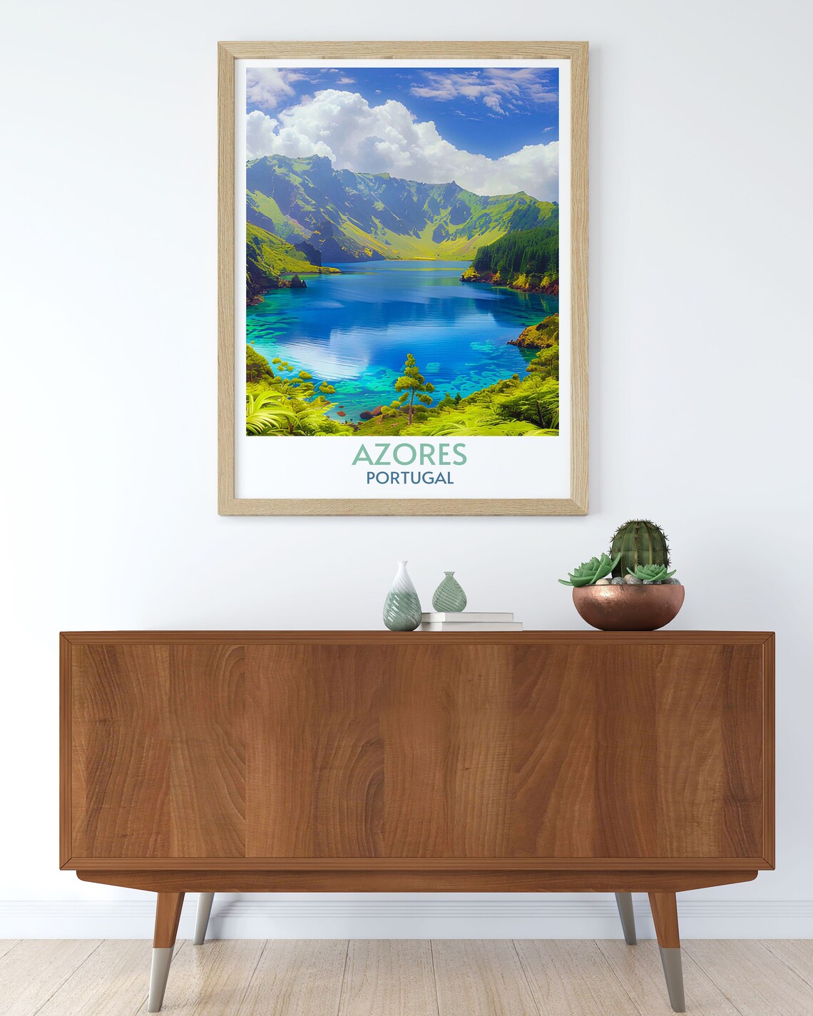 Azores Travel Poster Series, Portugal Art Print - Image 3