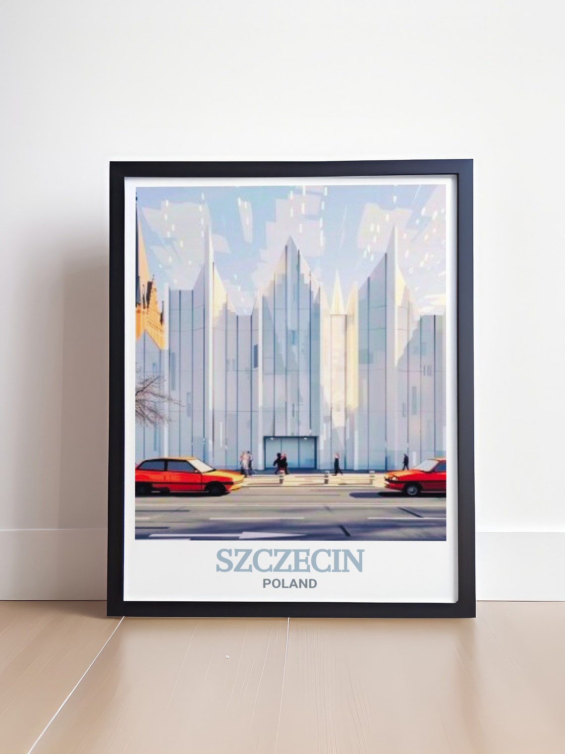 Szczecin Philharmonic White Glass Concert Hall Landmark Poster - Image 4