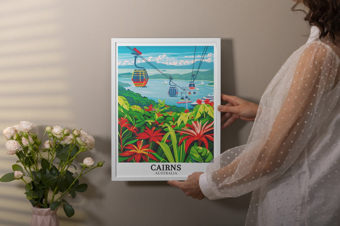 Cairns Australia Tropical Skyrail Rainforest Cableway Poster - Image 3