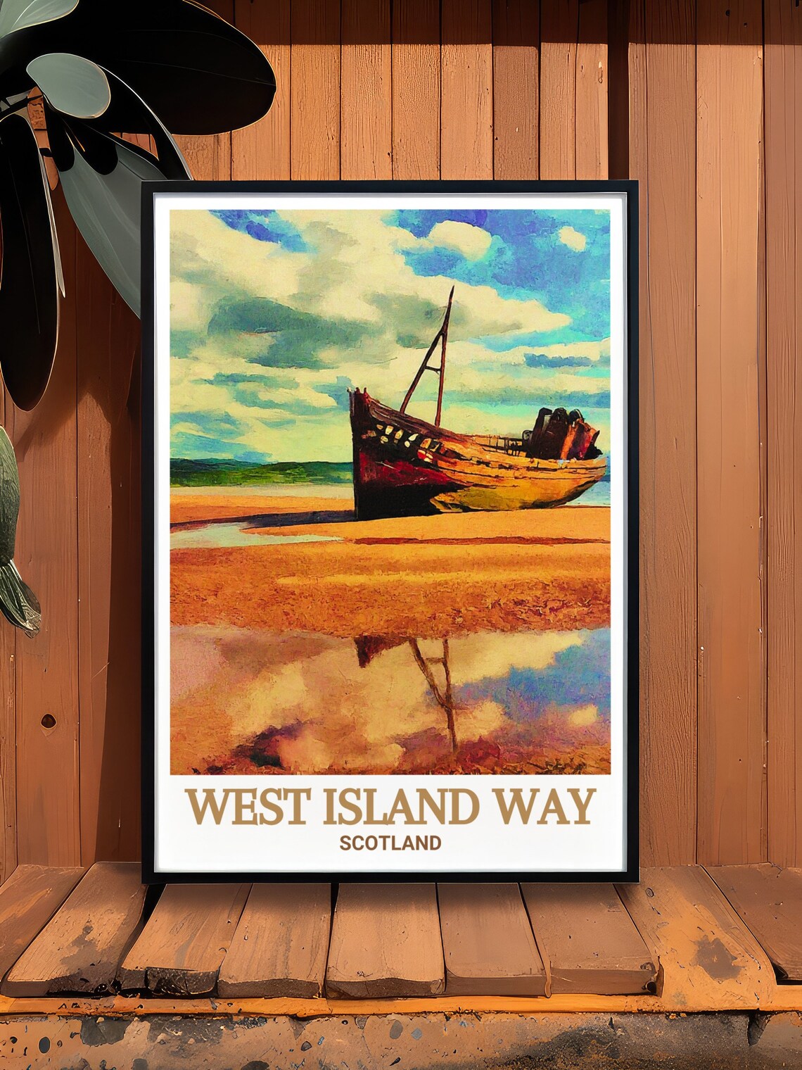 West Island Way Travel Poster Ettrick Bay Print West Island Way And Isle Of Bute Print West Island Way Decor Ettrick Bay Travel Poster - Image 2