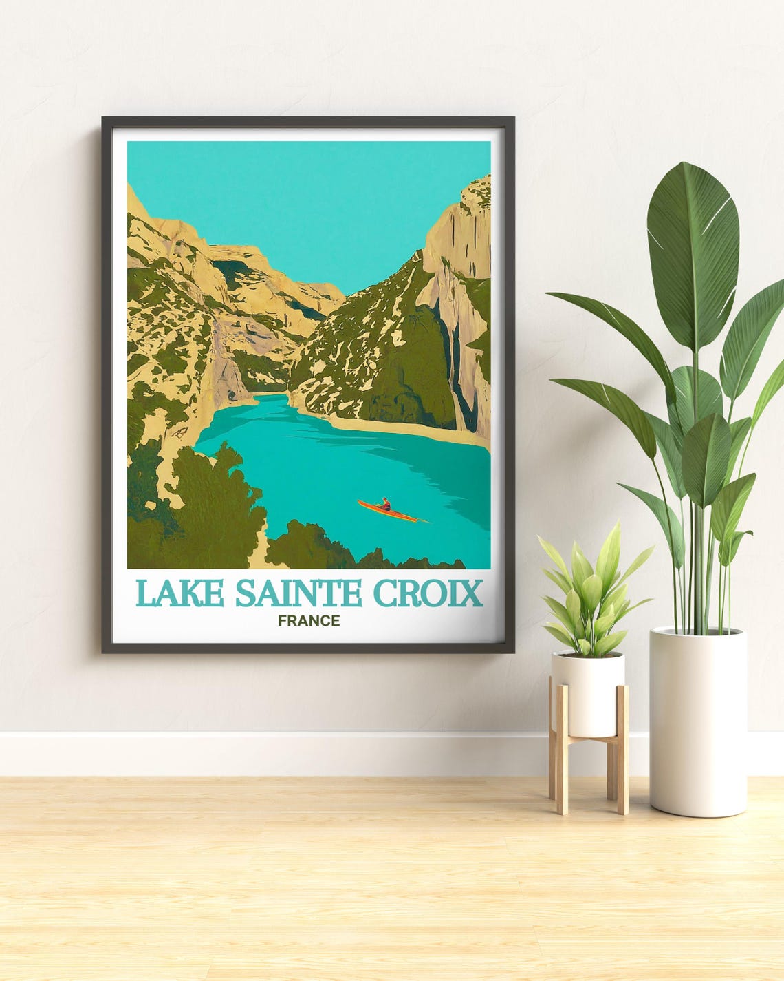 Gorges Du Verdon Turquoise Lake Sainte Croix France Travel Poster - Image 2