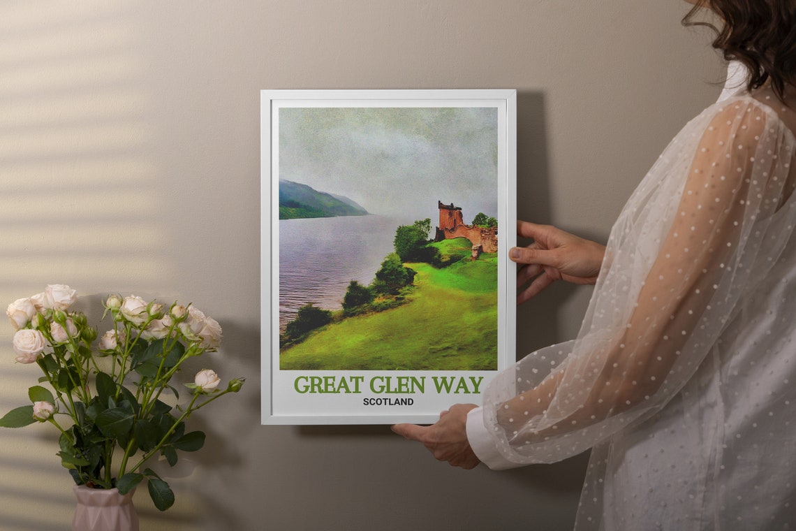 Great Glen Way Loch Ness Urquhart Castle Ruins Shoreline Poster - Image 2
