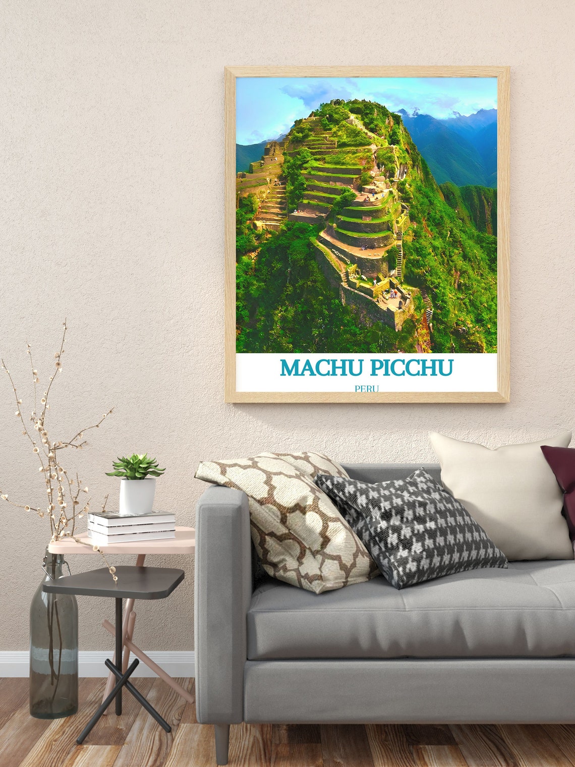 Machu Picchu Peru Ancient Inca Citadel Terraces Travel Poster - Image 3