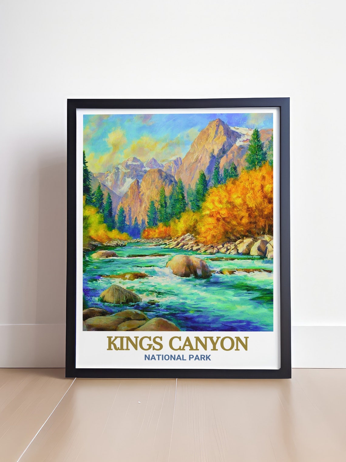 Kings Canyon National Park River Rapids Among Autumn Colors Poster - Image 4