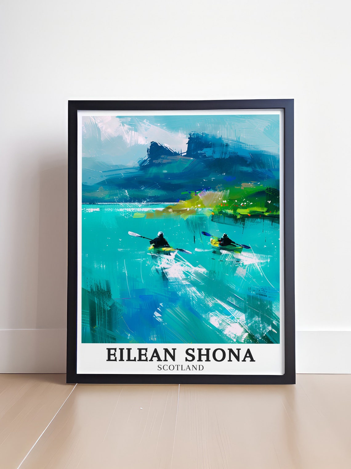 Eilean Shona Scotland Kayaking Turquoise Water Adventure Poster - Image 4