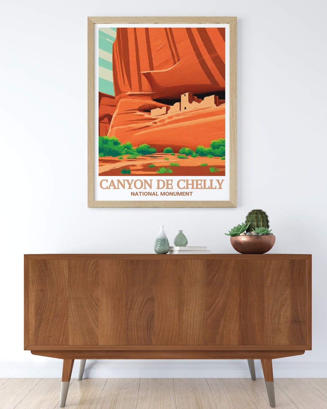 Canyon De Chelly White House Ruin Cliff Dwelling Travel Poster - Image 3