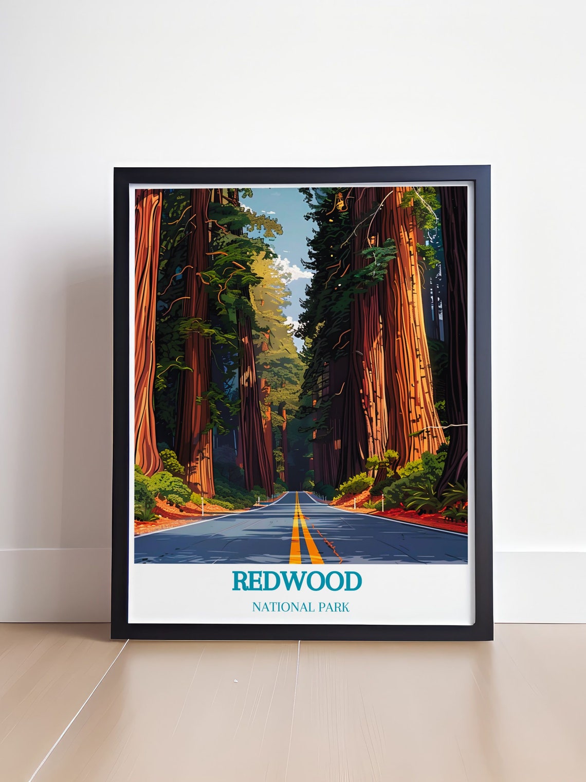Redwood Decor From Northern California Redwood Wall Art Avenue Of The Giants Art California Redwood Forest Print - Image 4