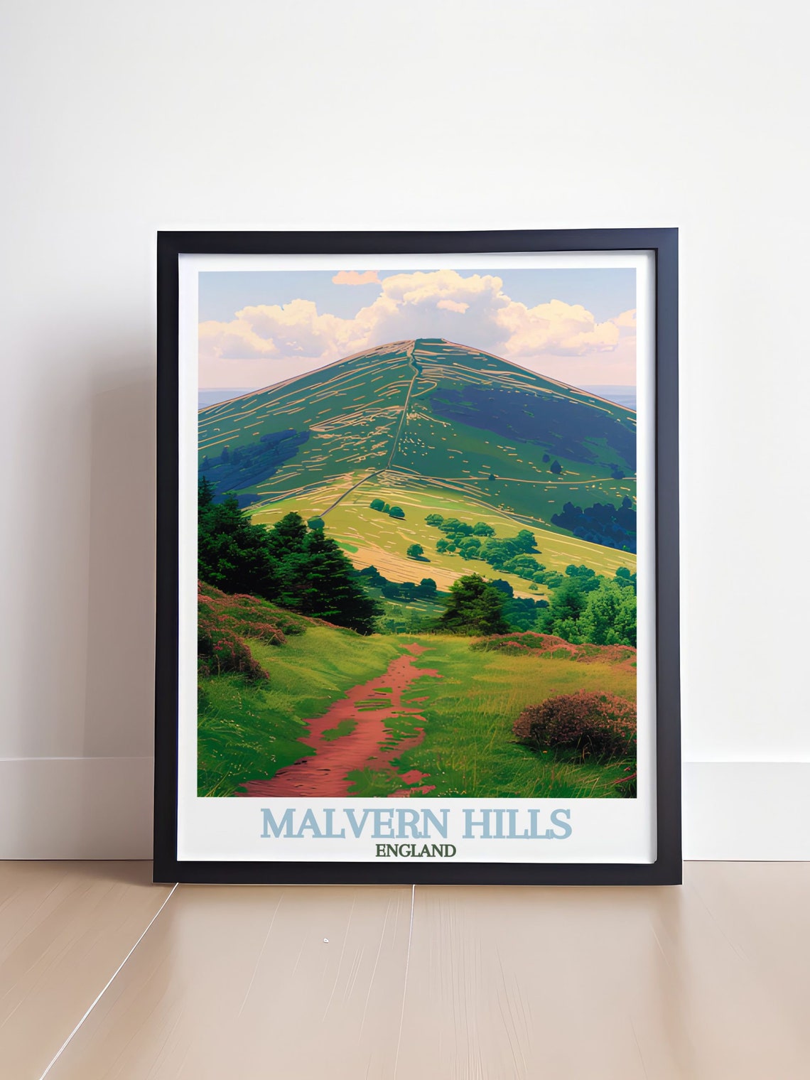 Malvern Hills England Worcester Beacon Hiking Trail Summit Poster - Image 4