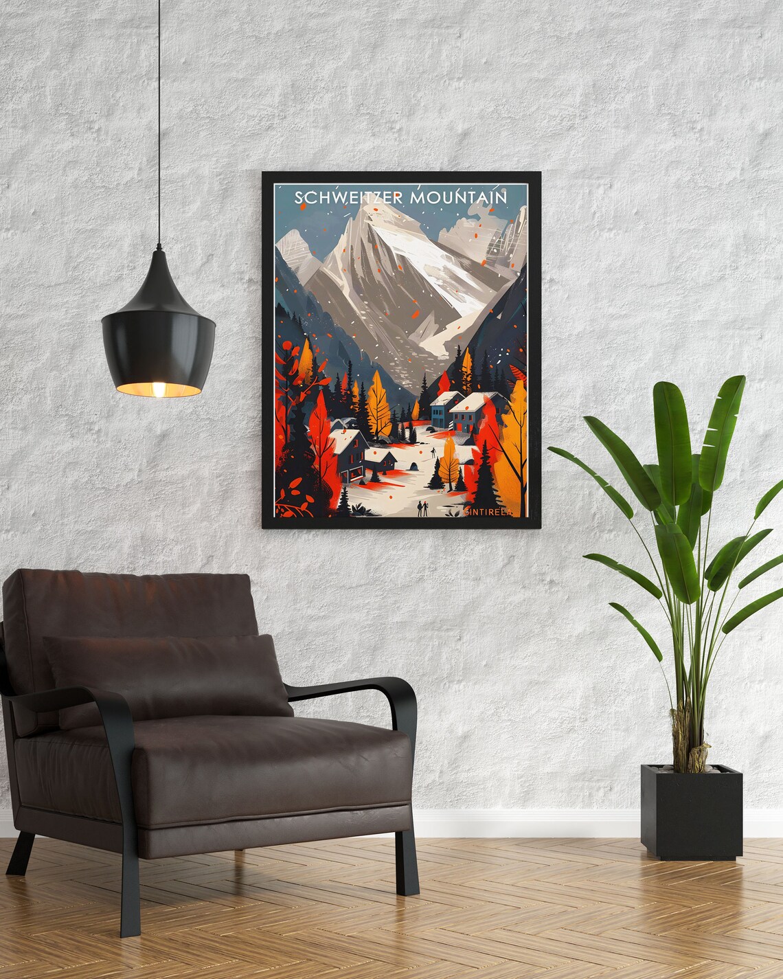 Schweitzer Mountain Travel Poster, Idaho Ski Resort - Image 3