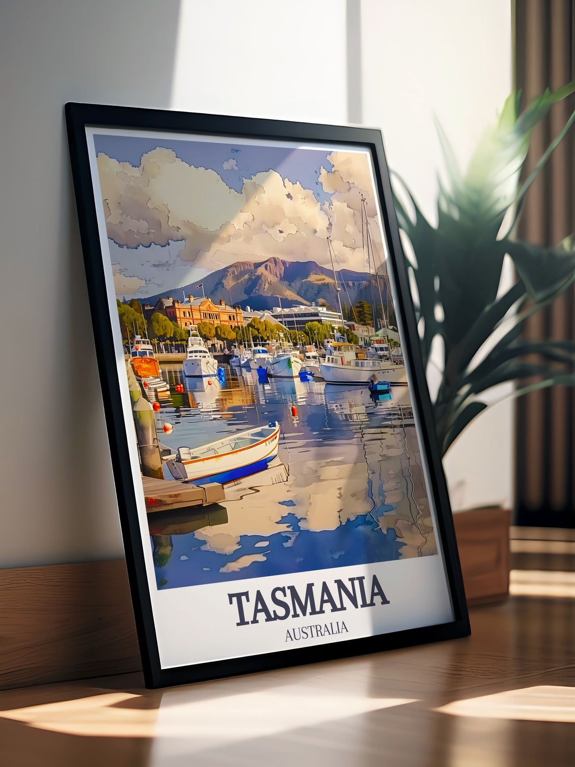 Tasmania Travel Print Art Of Hobart Mount Wellington Tasmania Wall Art Prints Of Hobart Mount Wellington Tasmania Art Gifts - Image 3