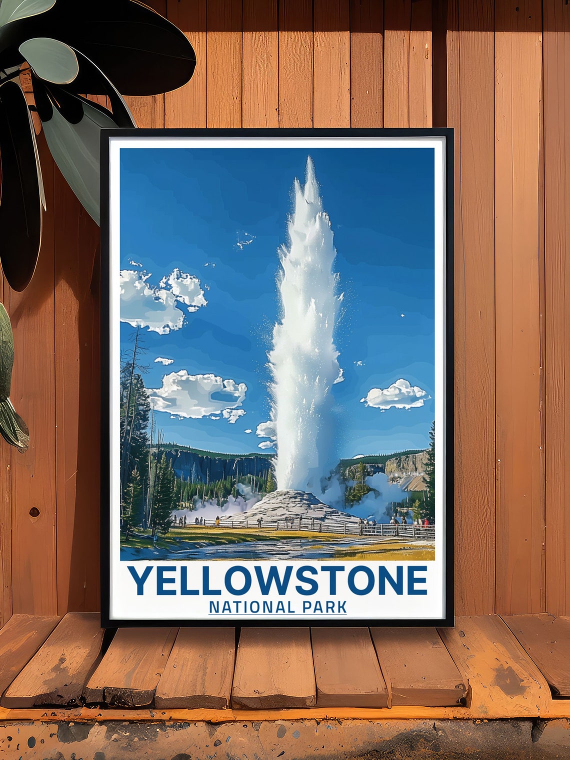 Yellowstone National Park Old Faithful Eruption Day Geyser Poster - Image 3