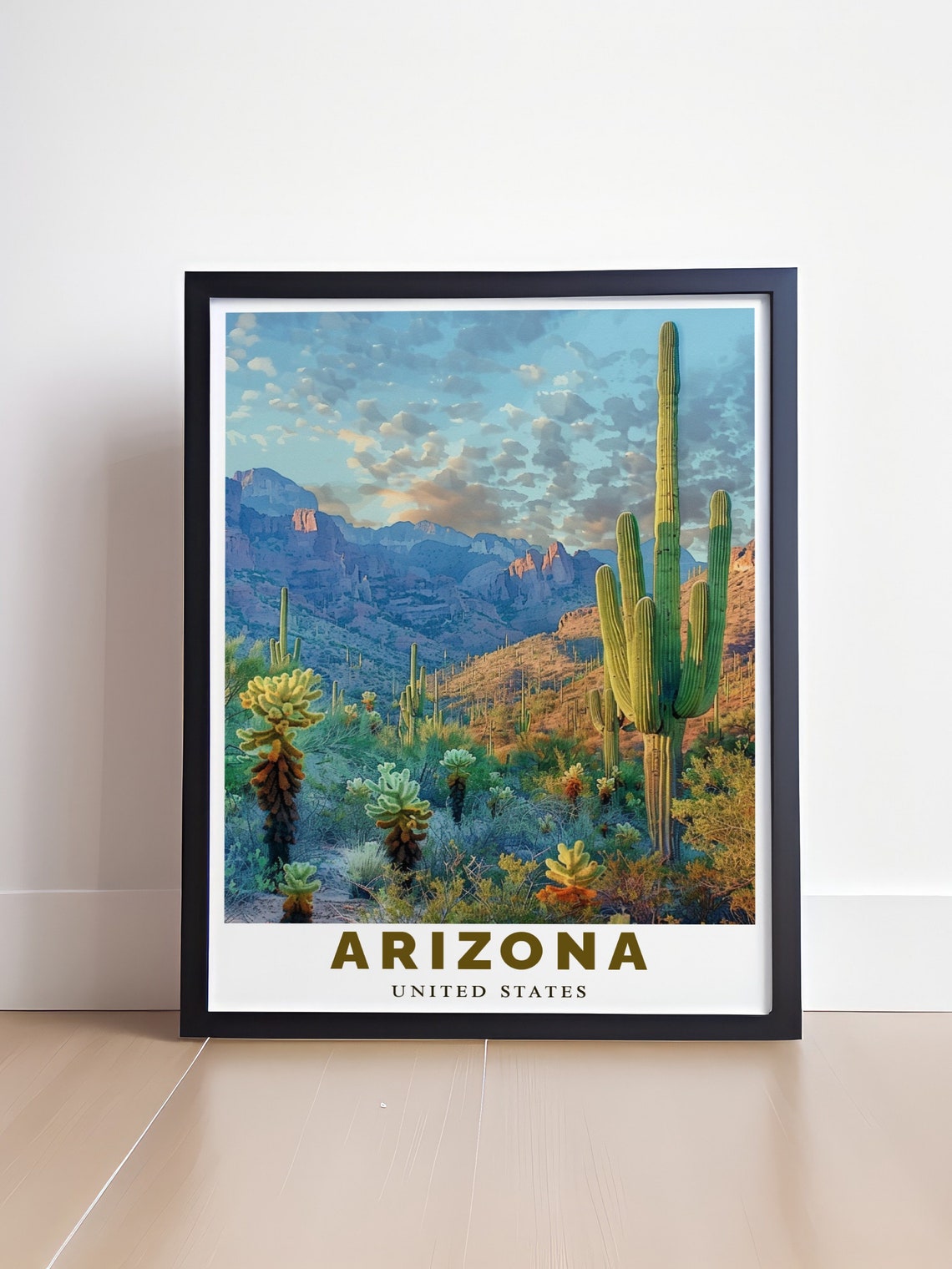 Arizona Travel Art Saguaro National Park Posters For Arizona Travel Enthusiasts Arizona Travel Posters Saguaro National Park Prints - Image 4