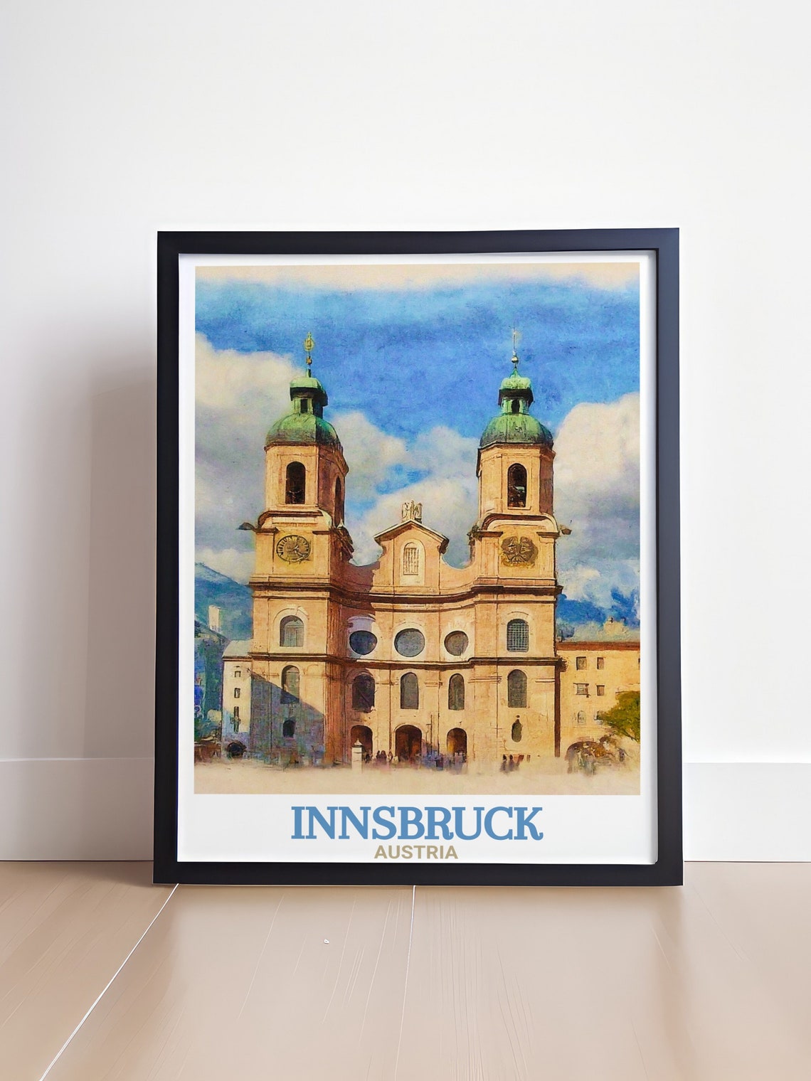 Innsbruck Travel Print Innsbruck Cathedral Prints Innsbruck Travel Art And Gifts Innsbruck Cathedral Art Prints - Image 4