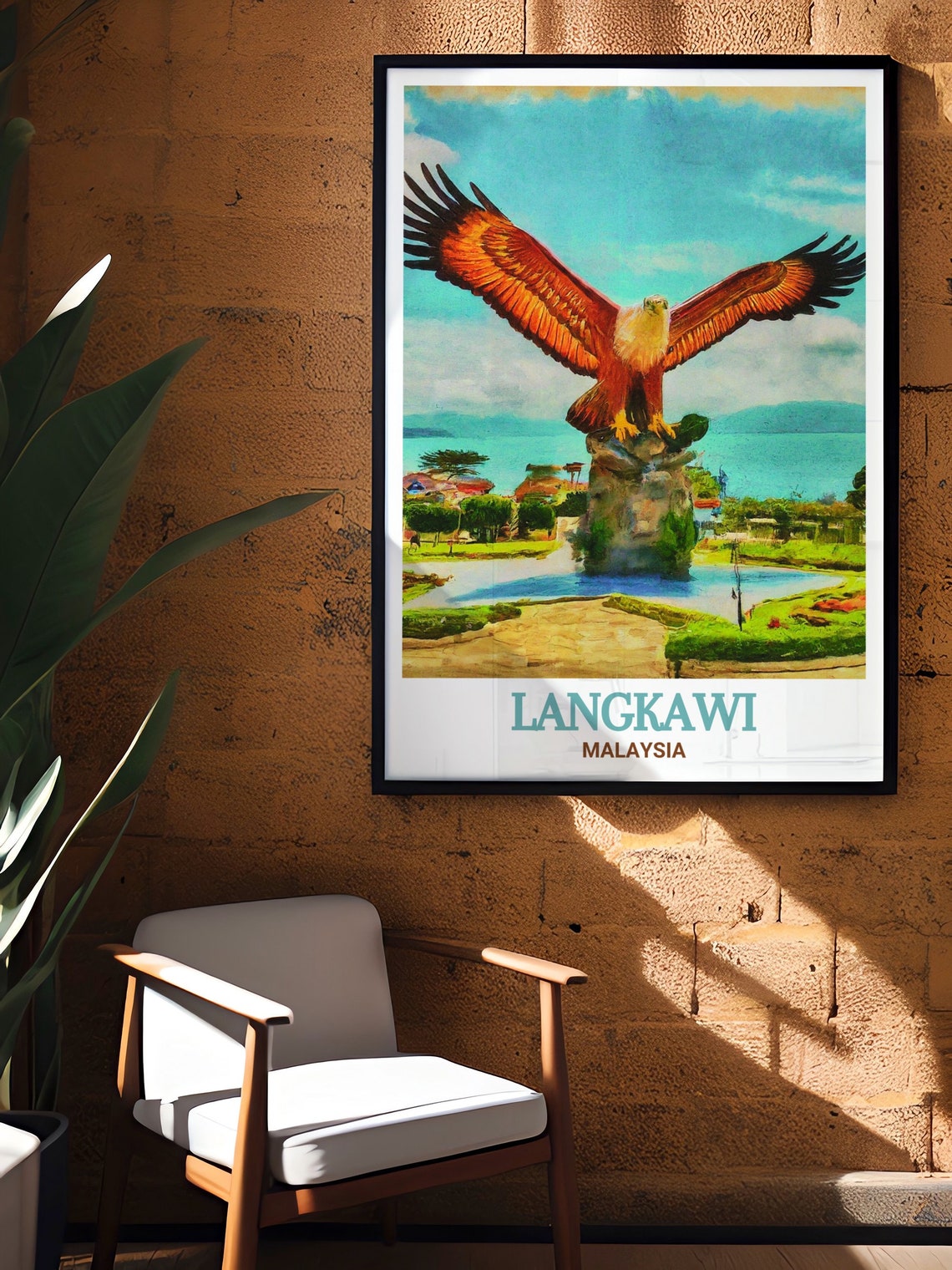 Langkawi Eagle Square Giant Eagle Statue Malaysia Travel Poster - Image 2