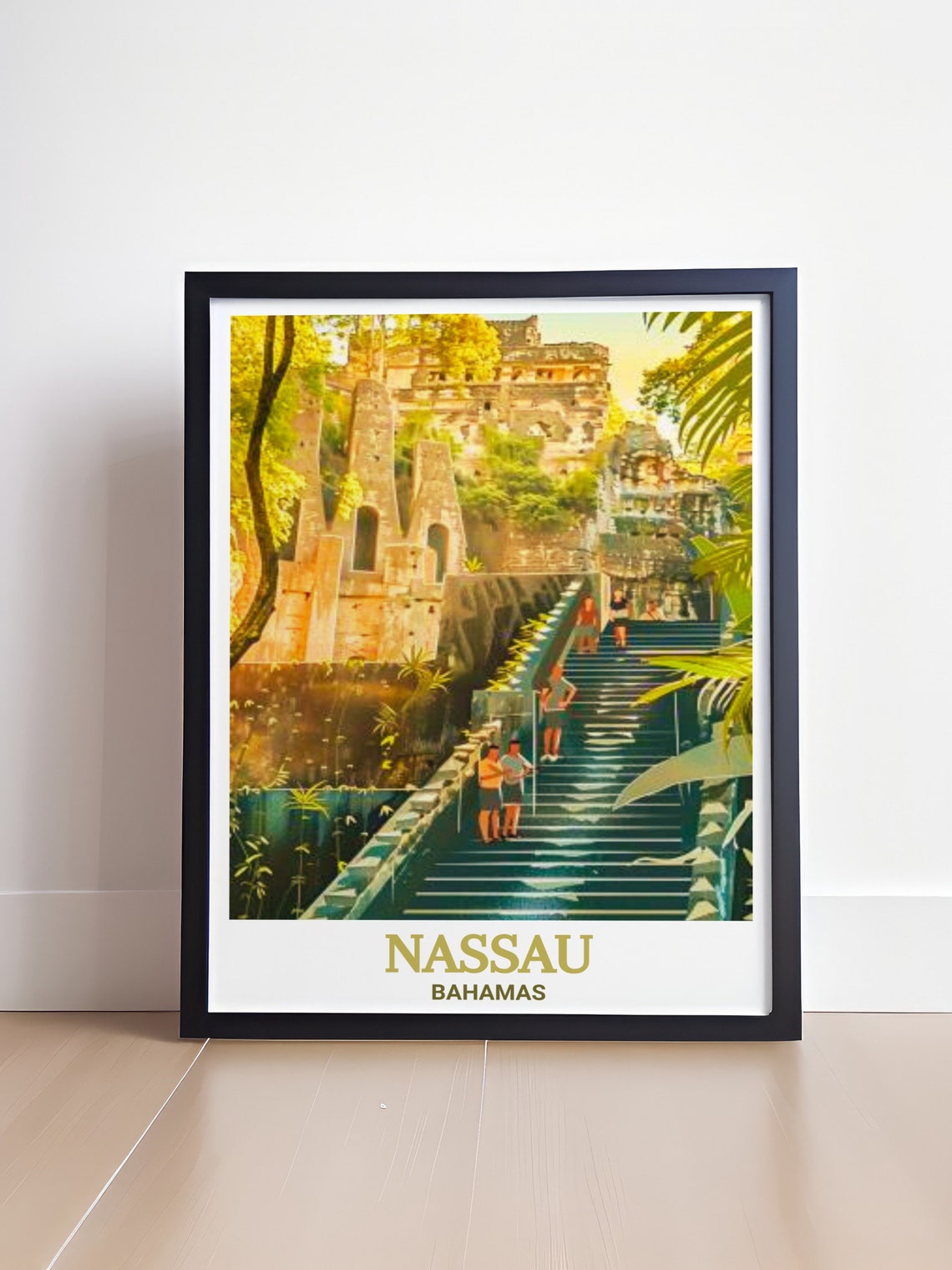 Nassau Queen's Staircase Limestone Steps Bahamas Caribbean Poster - Image 4