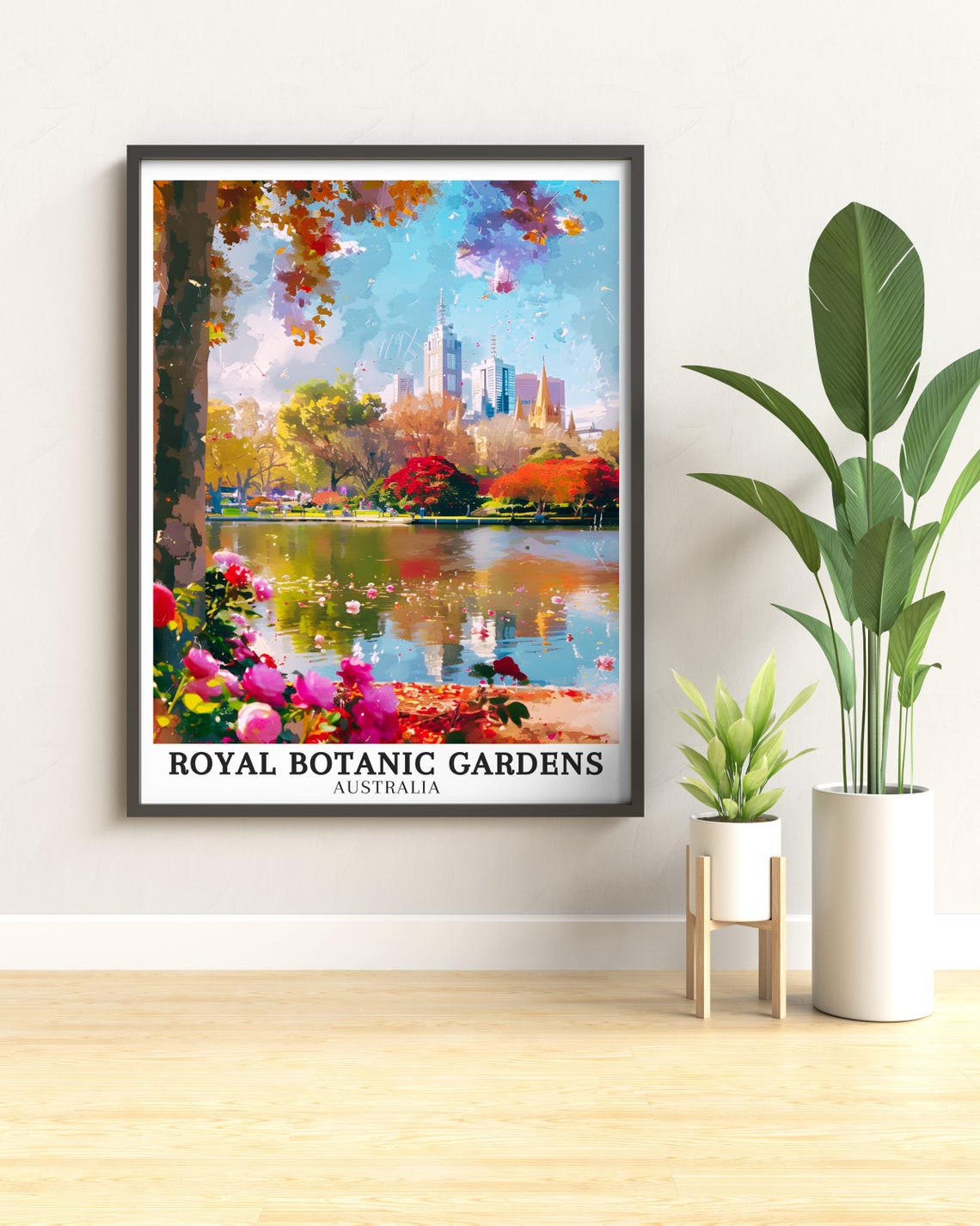 Royal Botanic Gardens Melbourne Ornamental Lake Travel Poster - Image 4