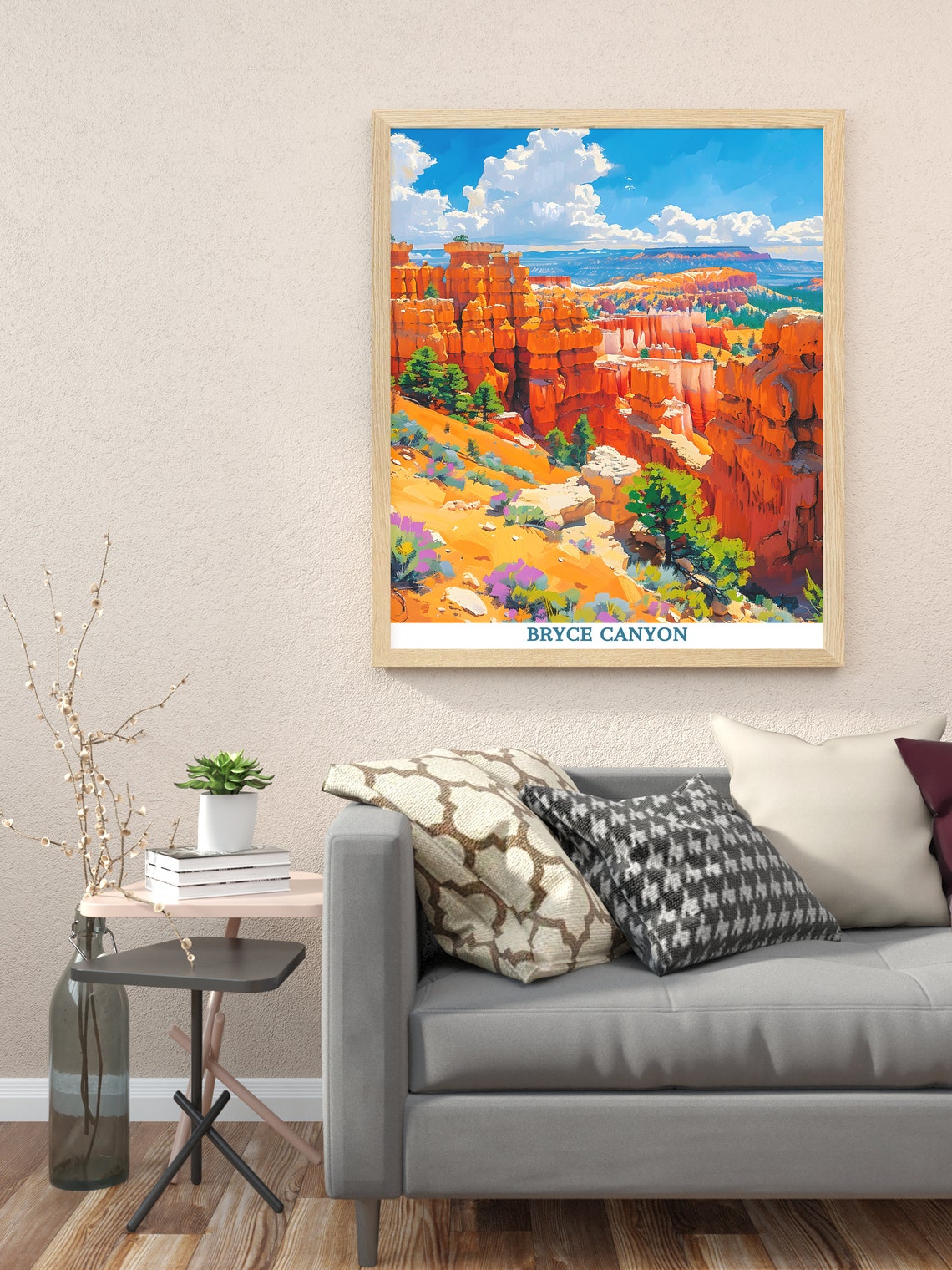 Bryce Canyon Amphitheater Hoodoos Panoramic Overlook Vista Poster - Image 2
