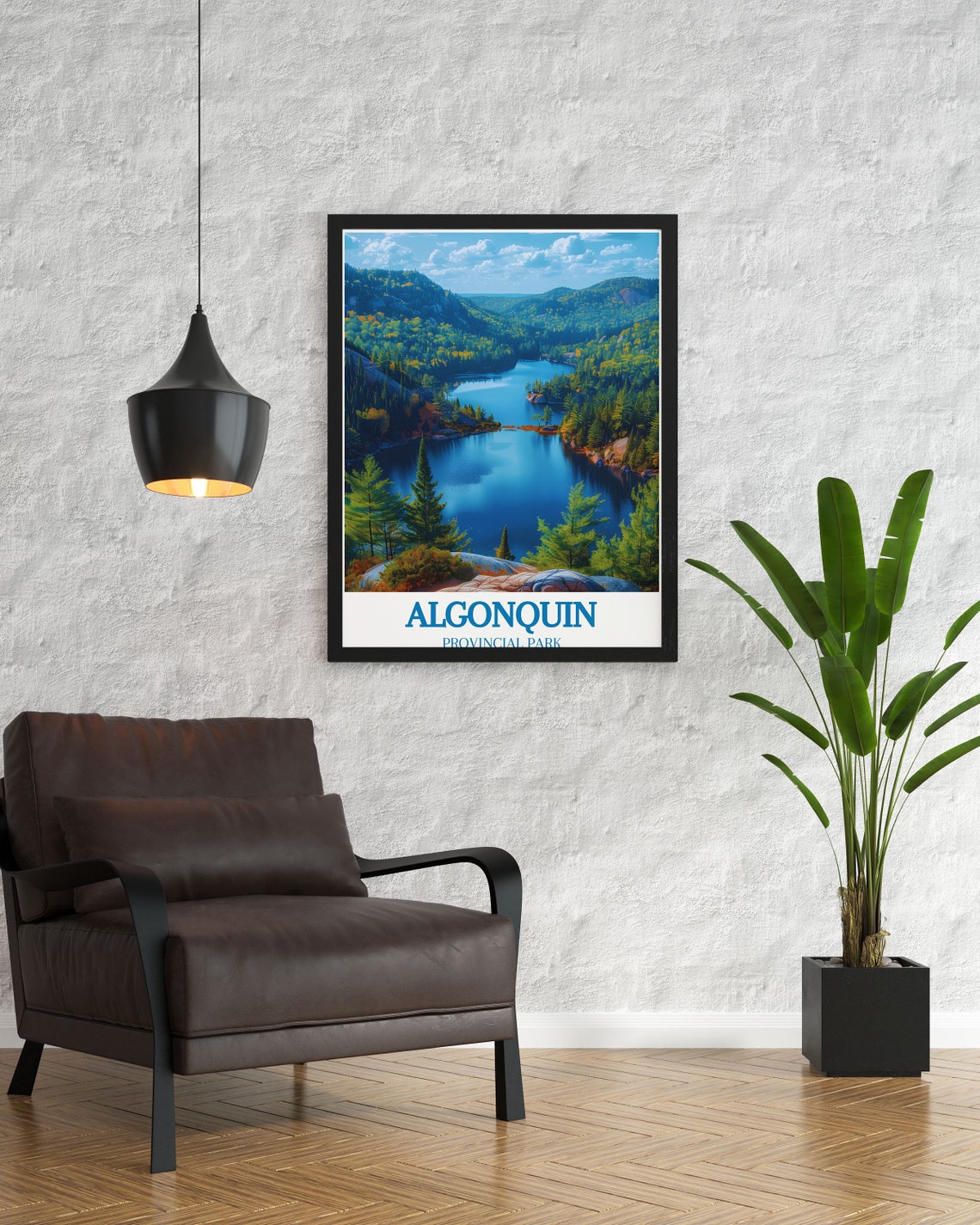 Algonquin Provincial Park Lake Wilderness Ontario Travel Poster - Image 3
