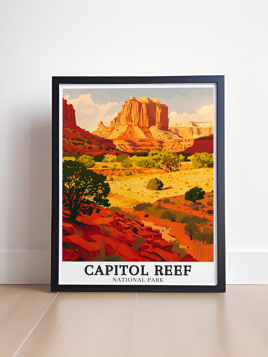 Capitol Reef Red Rock Valley and Mesas Utah National Park Poster - Image 4