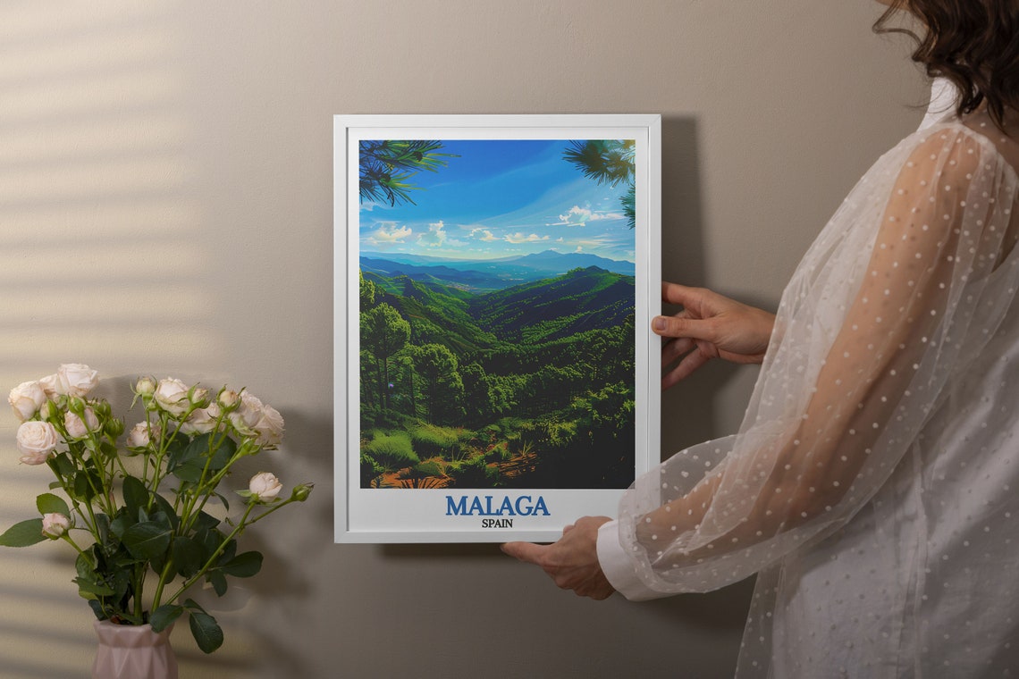 Malaga Montes Natural Park Pine Forests Mountain Vista Spain Poster - Image 3