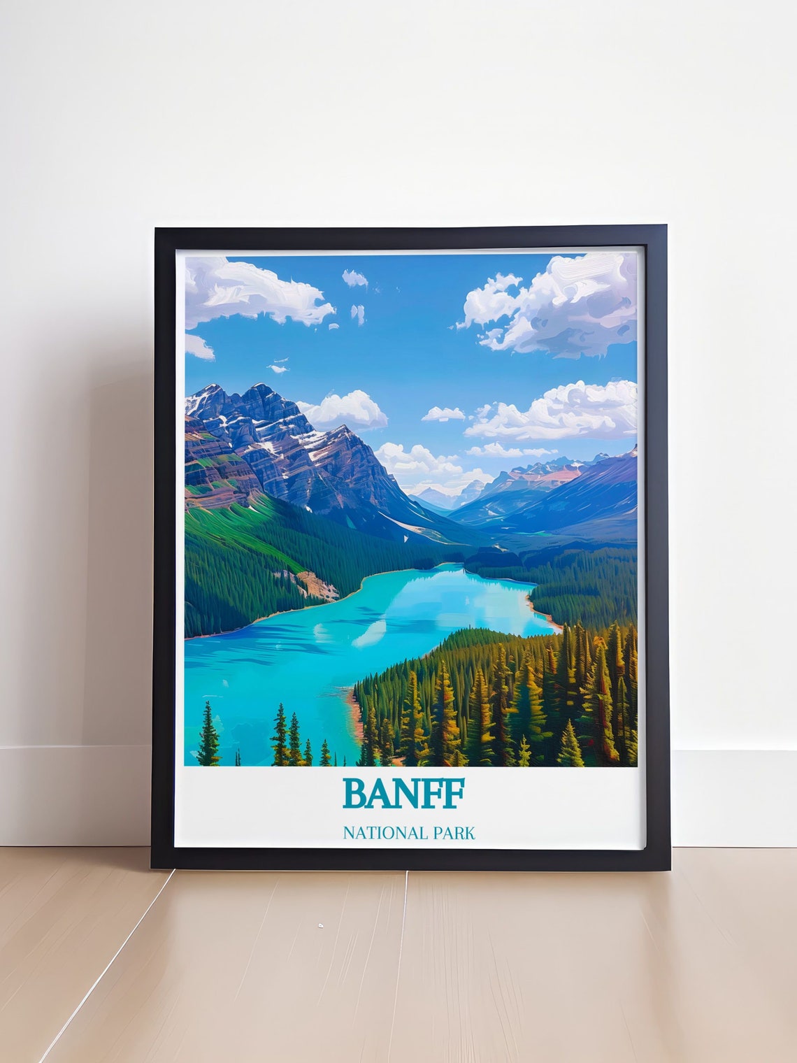 Banff National Park Peyto Lake Overlook Alpine Travel Poster - Image 4