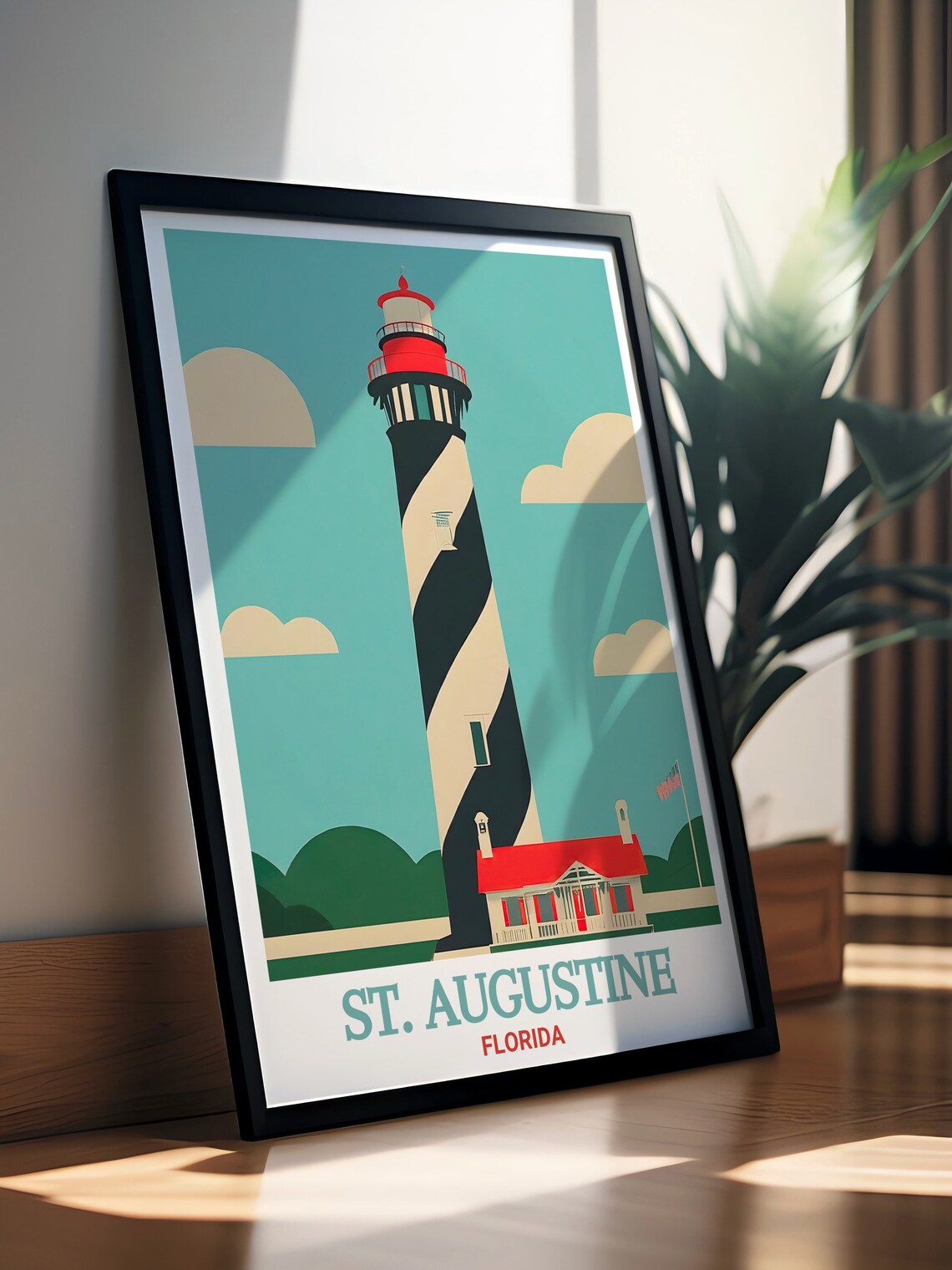 St Augustine Heritage Travel Poster, Florida Wall Decor - Image 3