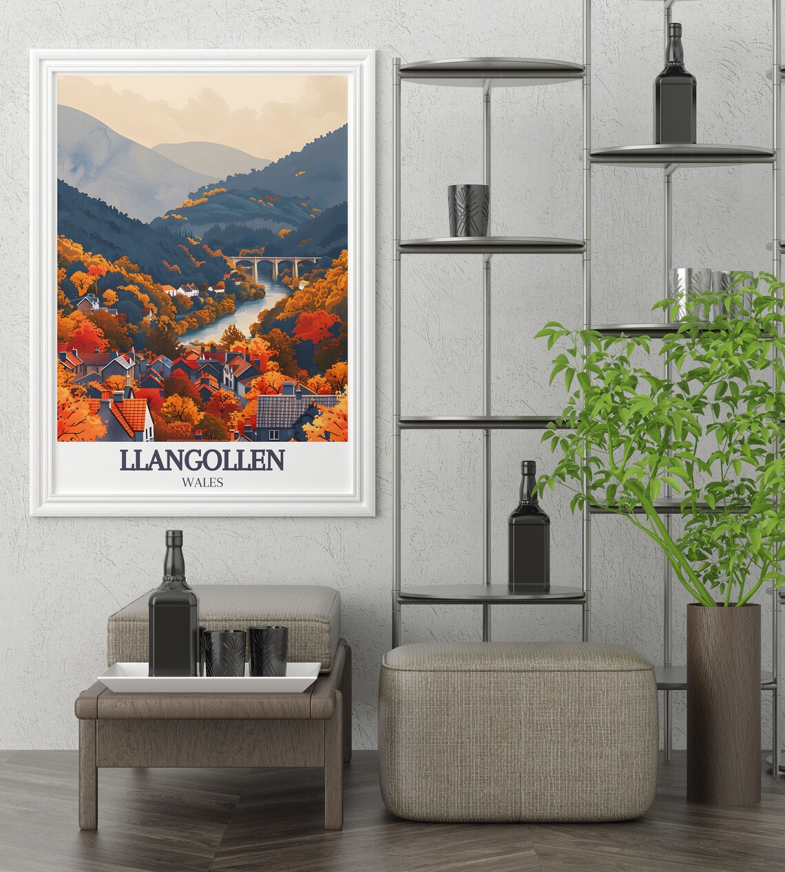 Llangollen Poster, Pontcysyllte Aqueduct Travel Print - Image 2