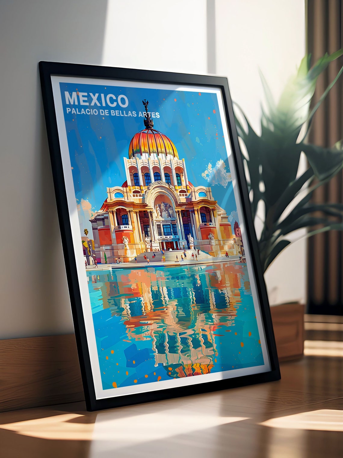 Palacio de Bellas Artes Mexico City Waterfront Travel Poster - Image 3