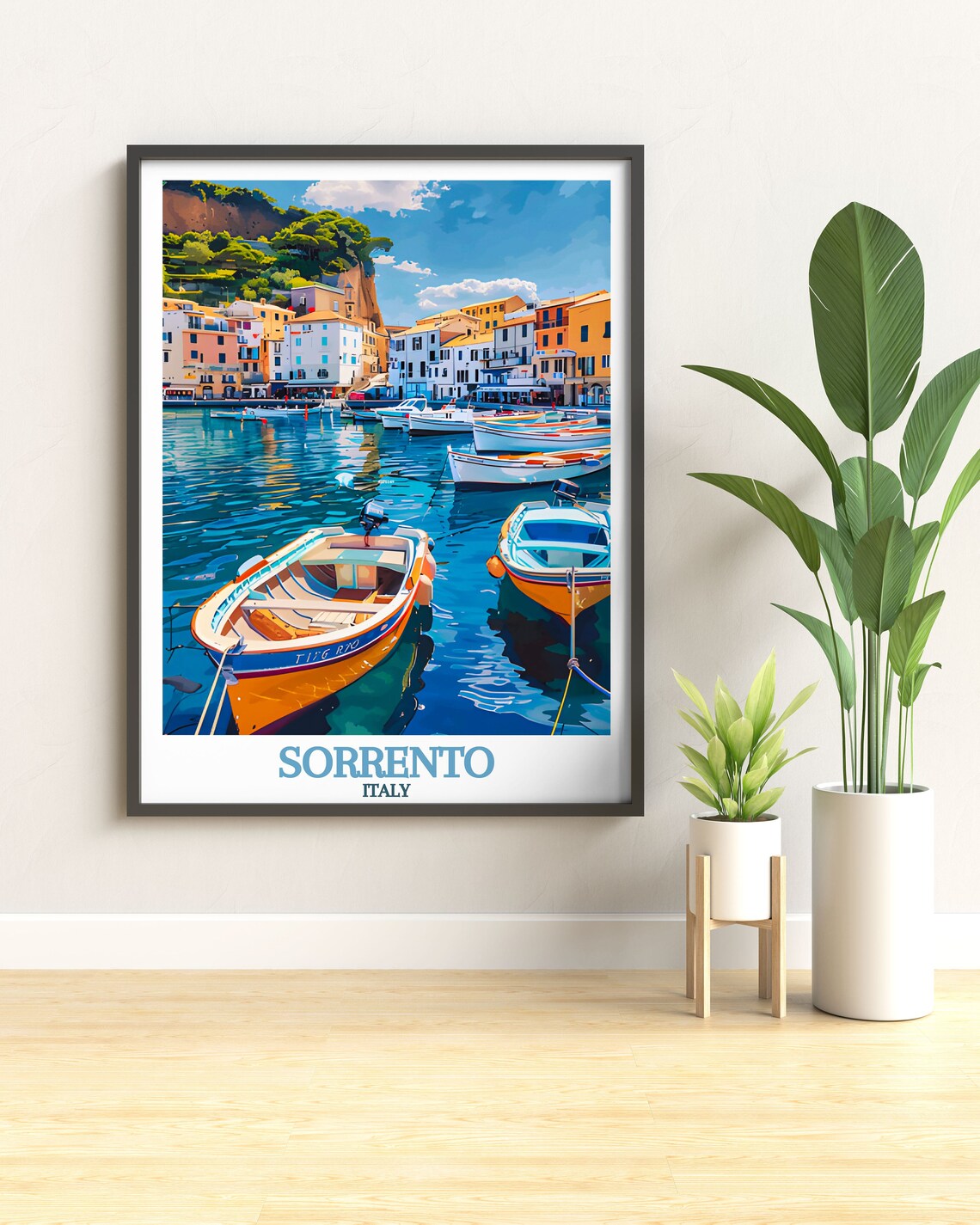 Sorrento Marina Grande Travel Poster, Italy - Image 2