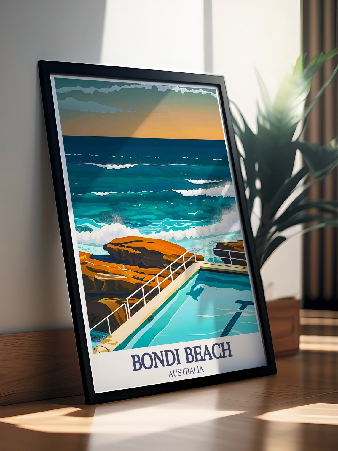 Bondi Icebergs Pool Oceanfront Sydney Australia Travel Poster - Image 2
